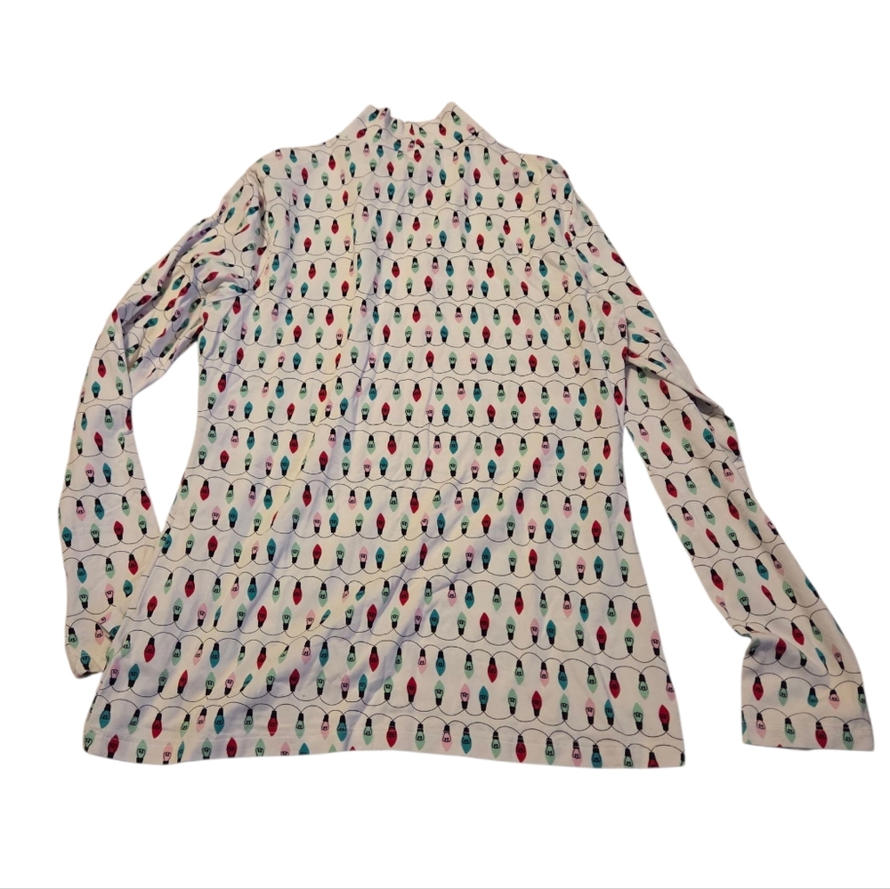 Holiday Bulbs Mock Neck Shirt - Picture 2 of 5